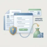 Neutral identity verification illustration with secure account symbols and no real personal documents